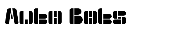 Auto Bots font preview